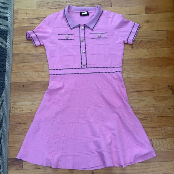Alexia Admor Pink Knit Dress Size Large - Picture 2 of 9